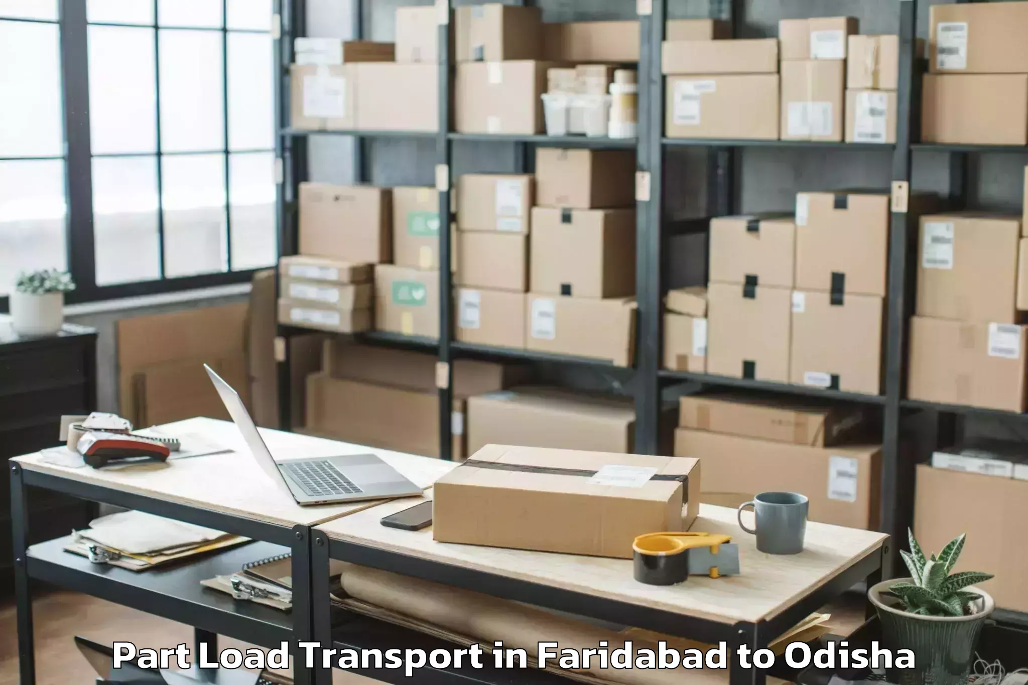 Quality Faridabad to Begunia Part Load Transport